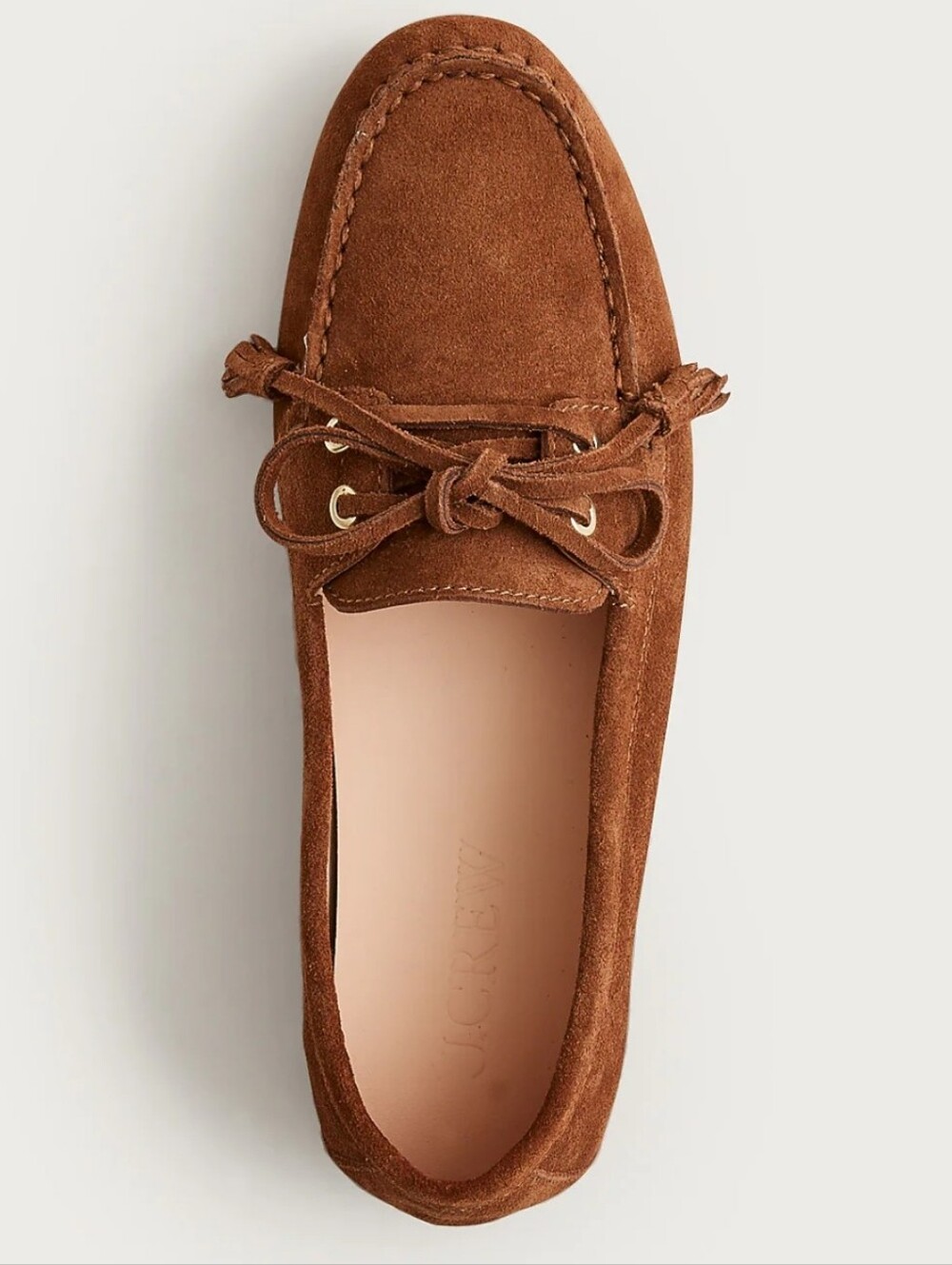 J. Crew Suede Driving Loafers In English Saddle - Picture 2 of 15